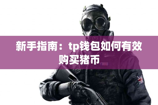 新手指南：tp钱包如何有效购买猪币
