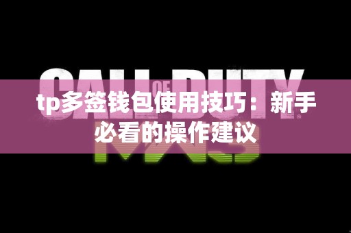 tp多签钱包使用技巧：新手必看的操作建议