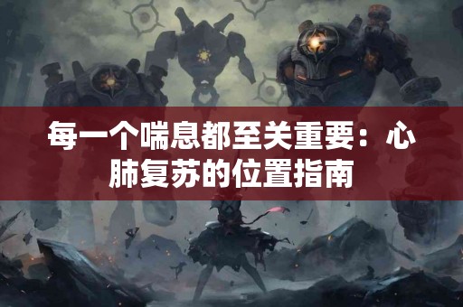 每一个喘息都至关重要：心肺复苏的位置指南