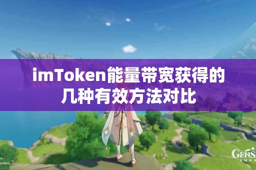 imToken能量带宽获得的几种有效方法对比