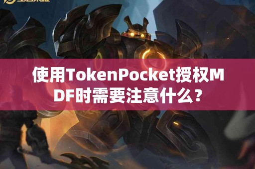 使用TokenPocket授权MDF时需要注意什么？