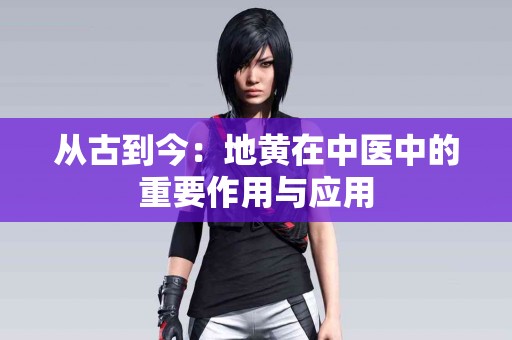 从古到今：地黄在中医中的重要作用与应用