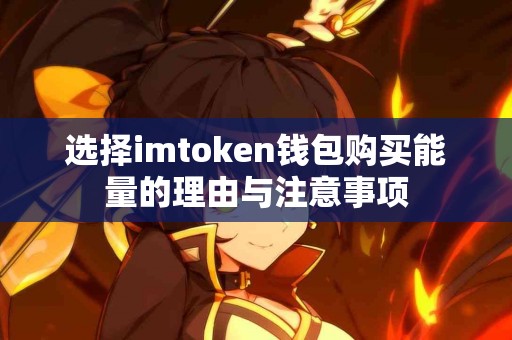 选择imtoken钱包购买能量的理由与注意事项