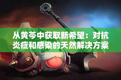 从黄芩中获取新希望：对抗炎症和感染的天然解决方案