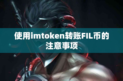 使用imtoken转账FIL币的注意事项