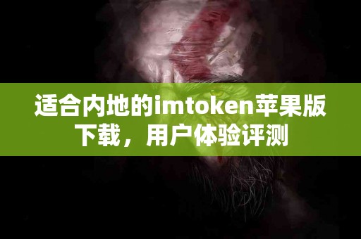 适合内地的imtoken苹果版下载，用户体验评测