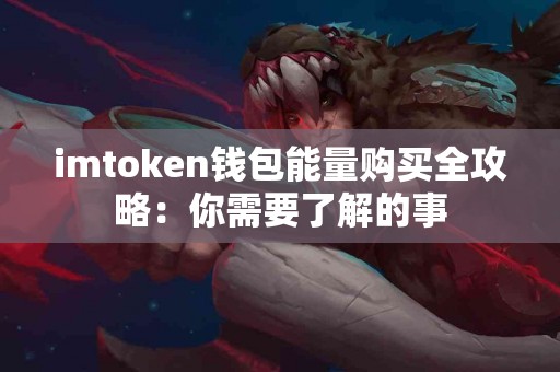 imtoken钱包能量购买全攻略：你需要了解的事