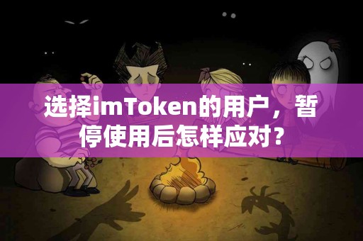 选择imToken的用户，暂停使用后怎样应对？