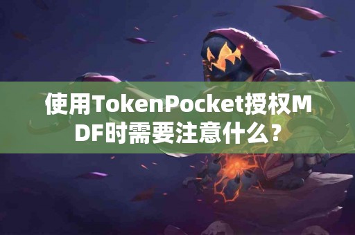 使用TokenPocket授权MDF时需要注意什么？