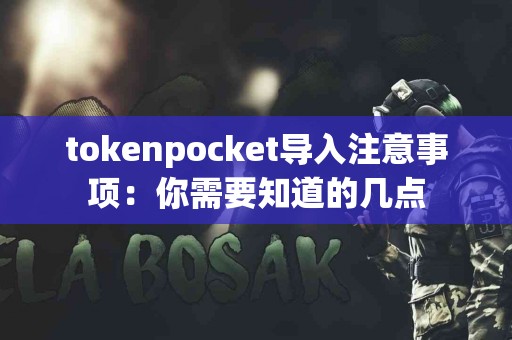 tokenpocket导入注意事项：你需要知道的几点