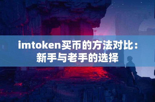 imtoken买币的方法对比：新手与老手的选择