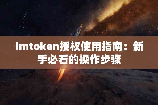 imtoken授权使用指南：新手必看的操作步骤
