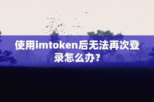 使用imtoken后无法再次登录怎么办？