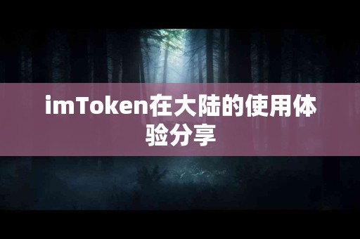 imToken在大陆的使用体验分享