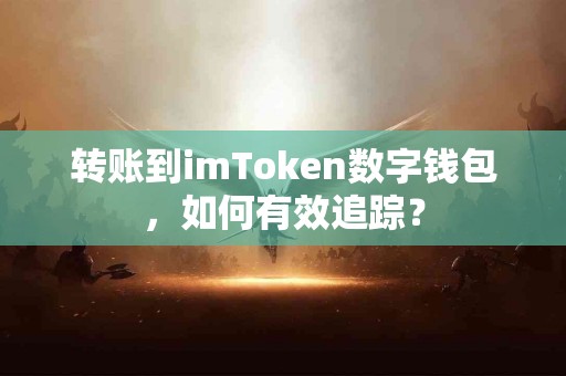 转账到imToken数字钱包，如何有效追踪？