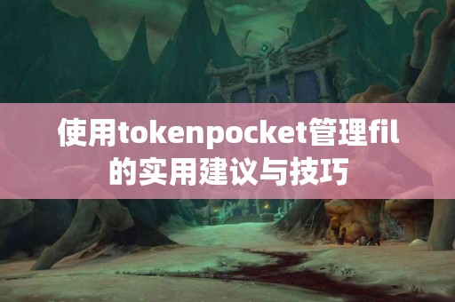 使用tokenpocket管理fil的实用建议与技巧