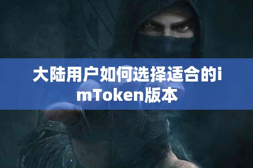 大陆用户如何选择适合的imToken版本