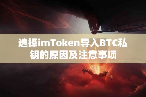 选择imToken导入BTC私钥的原因及注意事项