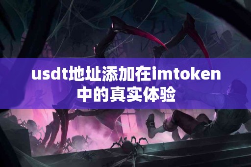 usdt地址添加在imtoken中的真实体验