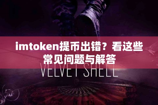 imtoken提币出错？看这些常见问题与解答