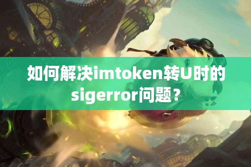 如何解决imtoken转U时的sigerror问题？