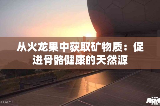 从火龙果中获取矿物质：促进骨骼健康的天然源