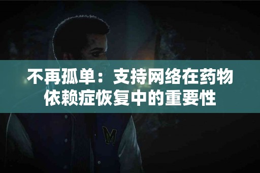 不再孤单：支持网络在药物依赖症恢复中的重要性